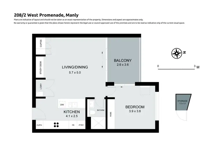 Floorplan of Homely apartment listing, 208/2 West Promenade, Manly NSW 2095
