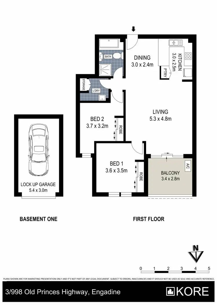 Floorplan of Homely apartment listing, 3/998 Old Princes Highway, Engadine NSW 2233