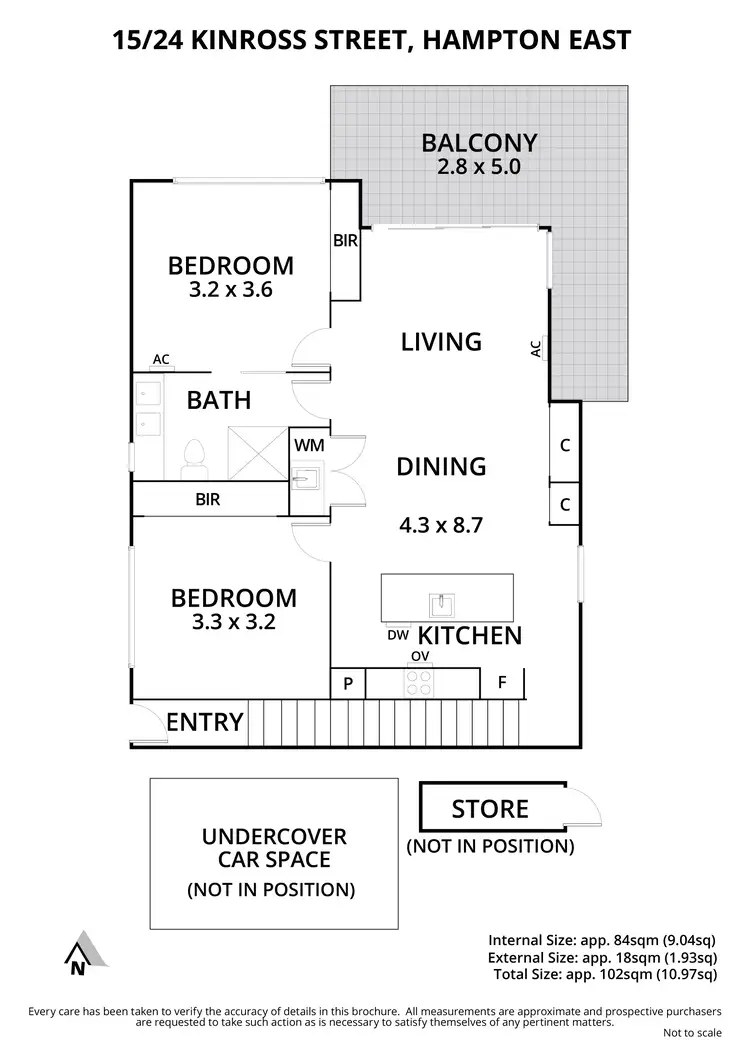 Floorplan of Homely apartment listing, 15/24 Kinross Street, Hampton East VIC 3188