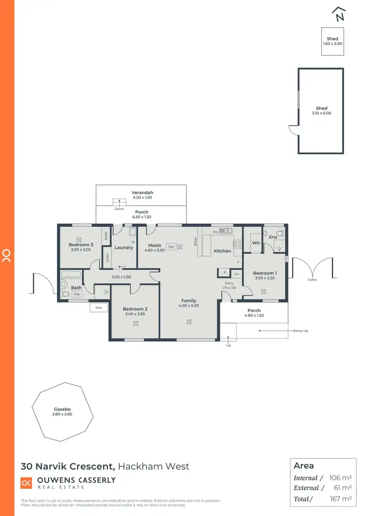 Floorplan of Homely house listing, 30 Narvik Crescent, Hackham West SA 5163