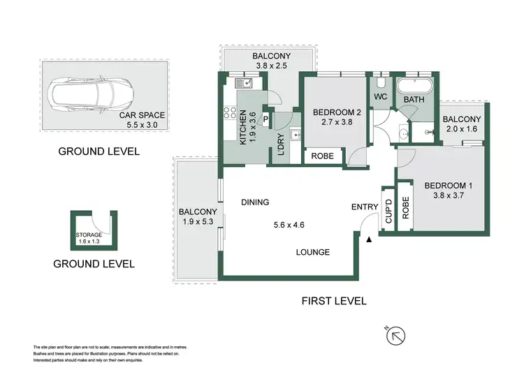 Floorplan of Homely apartment listing, 1/19 Stokes Street, Lane Cove NSW 2066