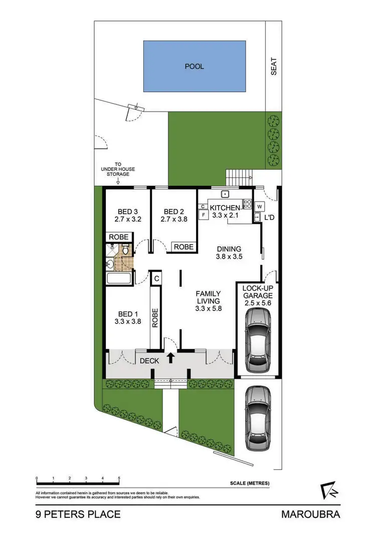 Floorplan of Homely house listing, 9 Peters Place, Maroubra NSW 2035