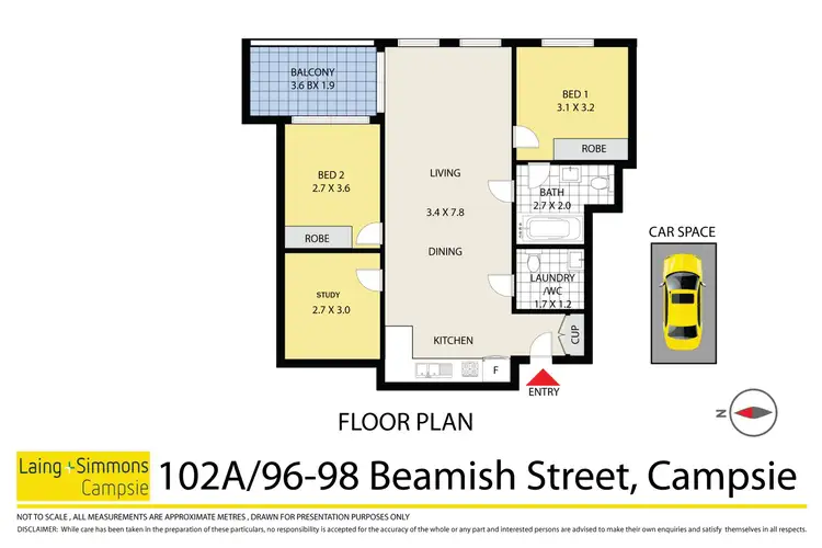 Floorplan of Homely apartment listing, 102a/96 Beamish Street, Campsie NSW 2194