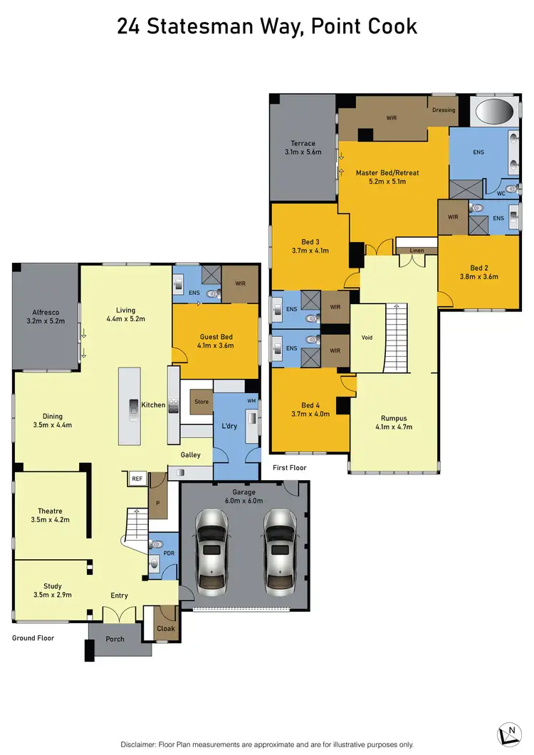 Floorplan of Homely house listing, 24 Statesman Way, Point Cook VIC 3030