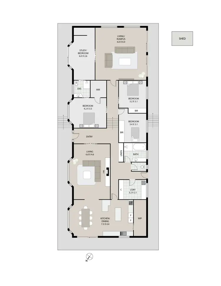 Floorplan of Homely house listing, 2/40a Punchbowl Road, Punchbowl TAS 7249