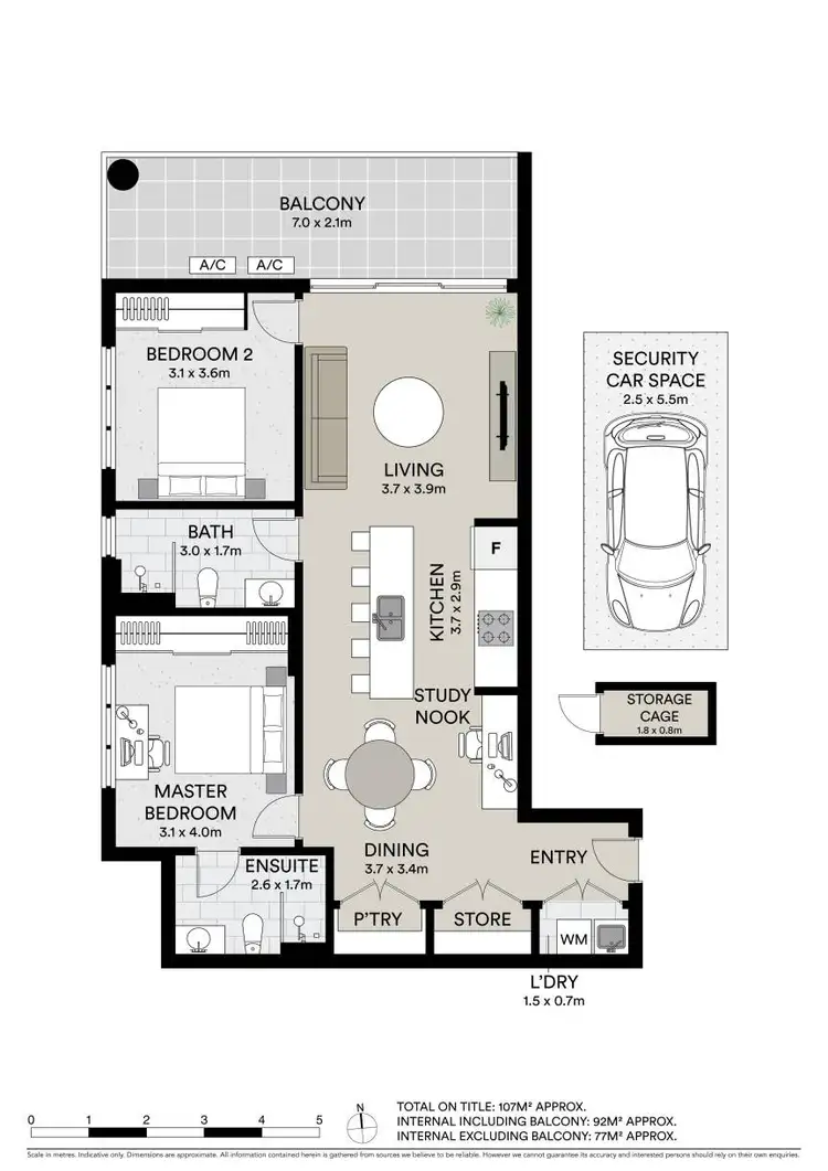 Floorplan of Homely apartment listing, 104/114 Northcote Road, Greenacre NSW 2190