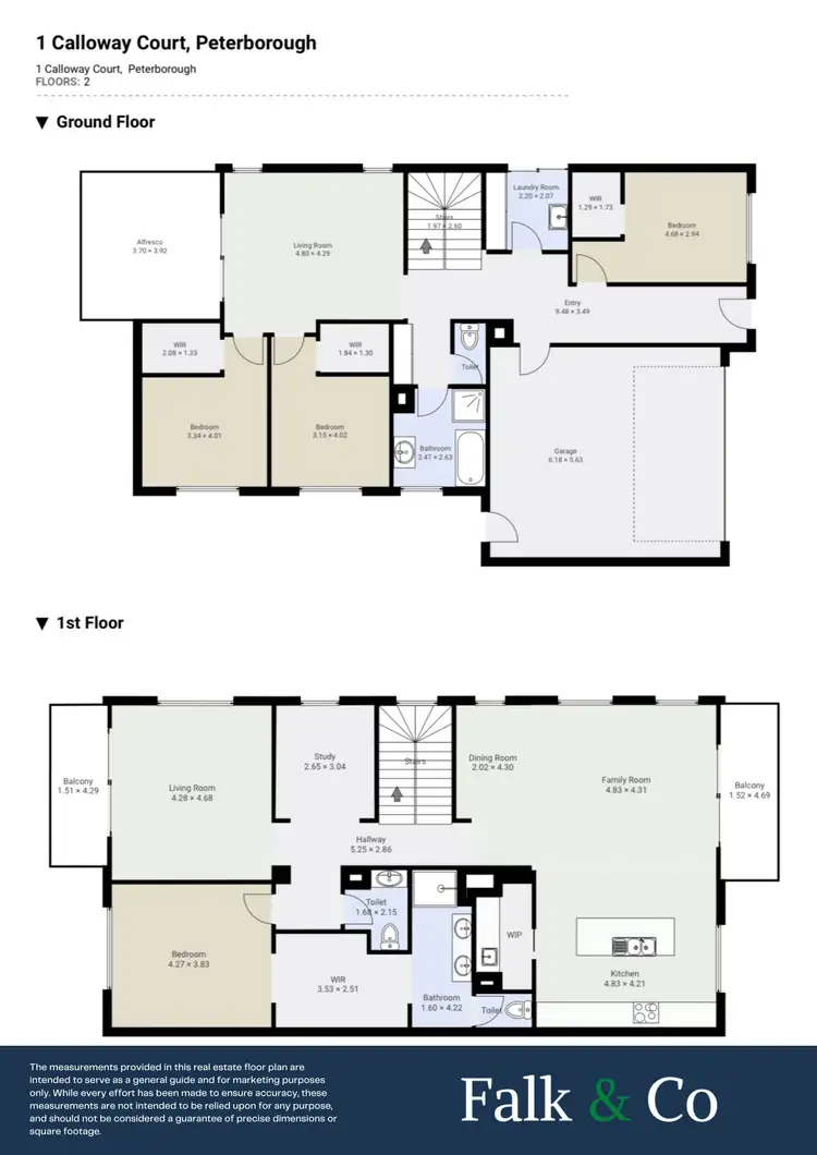 Floorplan of Homely house listing, 1 Callaway Court, Peterborough VIC 3270