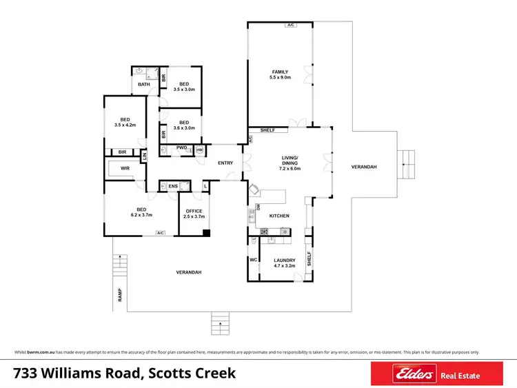 Floorplan of Homely rural property listing, 733 Williams Road, Scotts Creek VIC 3267