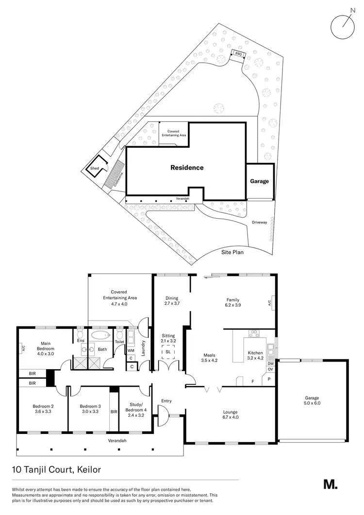 Floorplan of Homely house listing, 10 Tanjil Court, Keilor VIC 3036