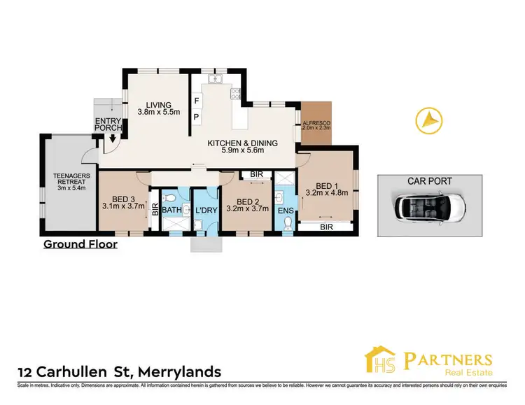 Floorplan of Homely house listing, 12 Carhullen Street, Merrylands NSW 2160