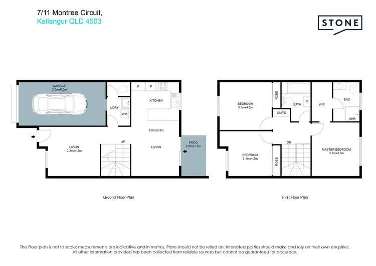Floorplan of Homely villa listing, 7/11 Montree Circuit, Kallangur QLD 4503