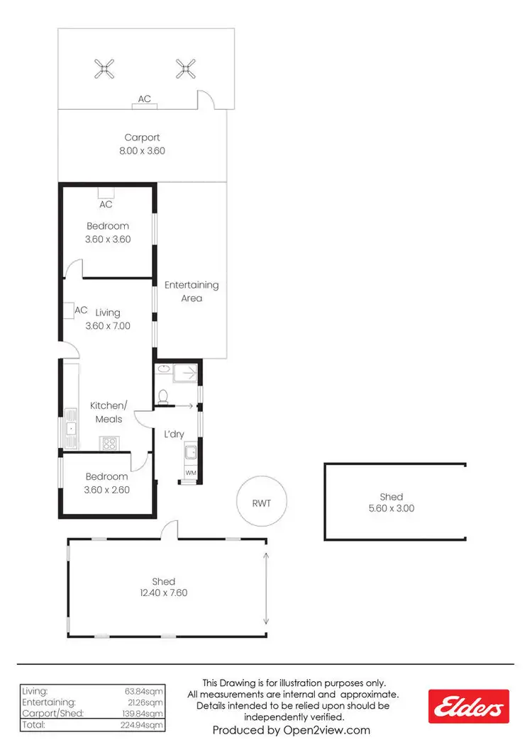 Floorplan of Homely house listing, 20 Wharf Crescent, Port Wakefield SA 5550
