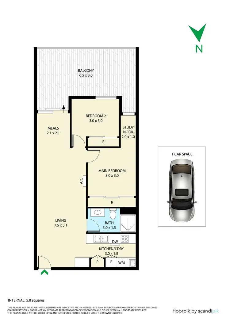 Floorplan of Homely apartment listing, 116/211 Mt Dandenong Road, Croydon VIC 3136