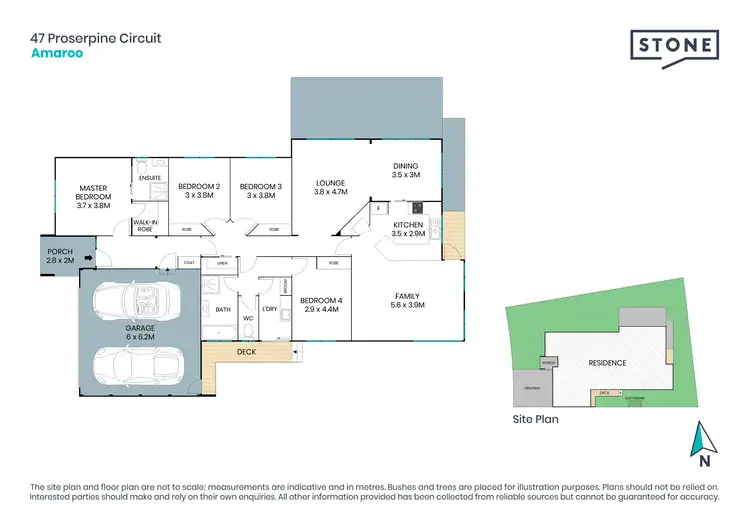 Floorplan of Homely house listing, 47 Proserpine Circuit, Amaroo ACT 2914