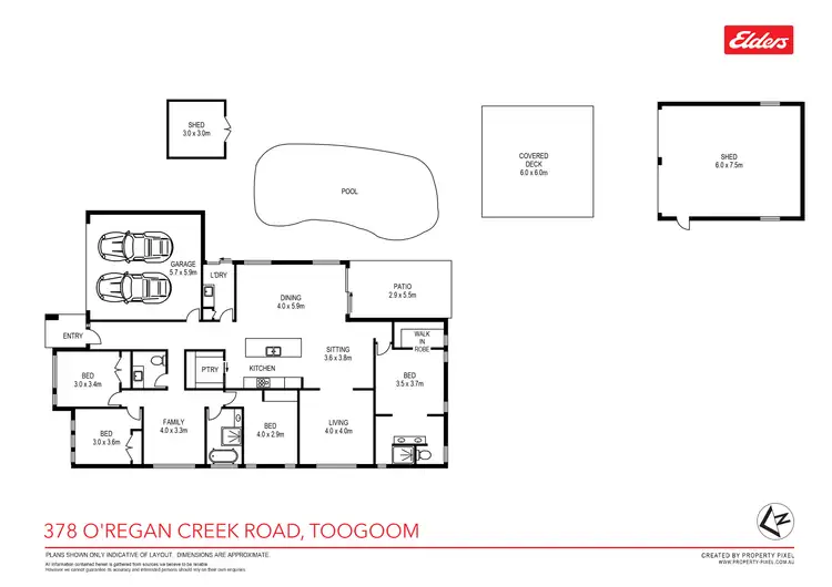 Floorplan of Homely house listing, 378 O'regan Creek Road, Toogoom QLD 4655