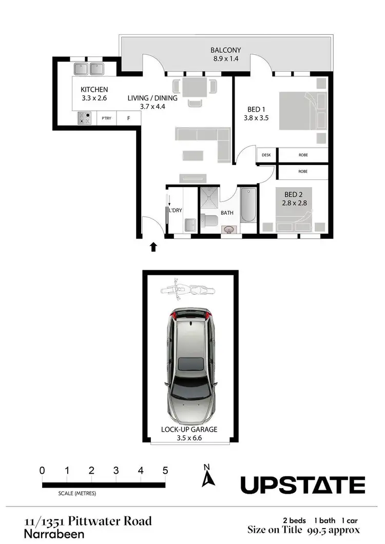 Floorplan of Homely apartment listing, 11/1351 Pittwater Road, Narrabeen NSW 2101