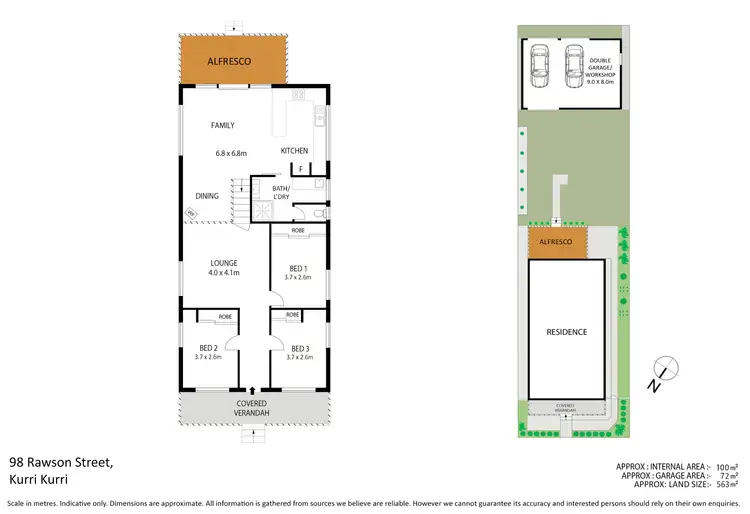 Floorplan of Homely house listing, 98 Rawson Street, Kurri Kurri NSW 2327