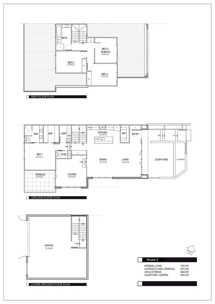 Floorplan of Homely townhouse listing, 2/153 Shackleton Circuit, Mawson ACT 2607