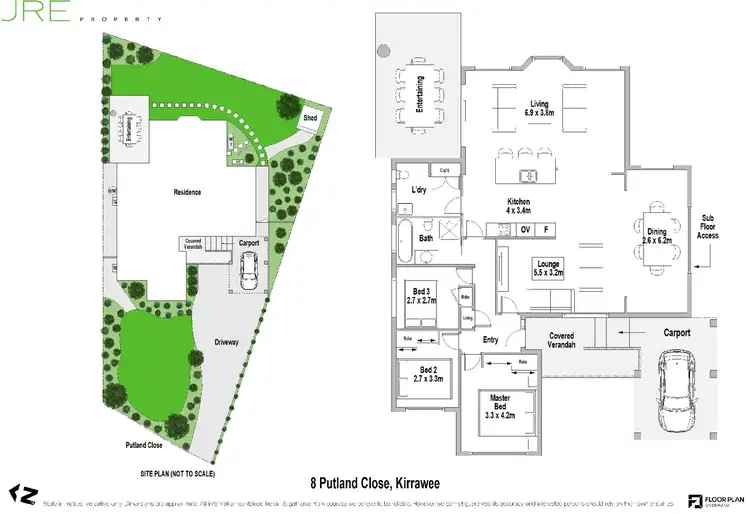 Floorplan of Homely house listing, 8 Putland Close, Kirrawee NSW 2232