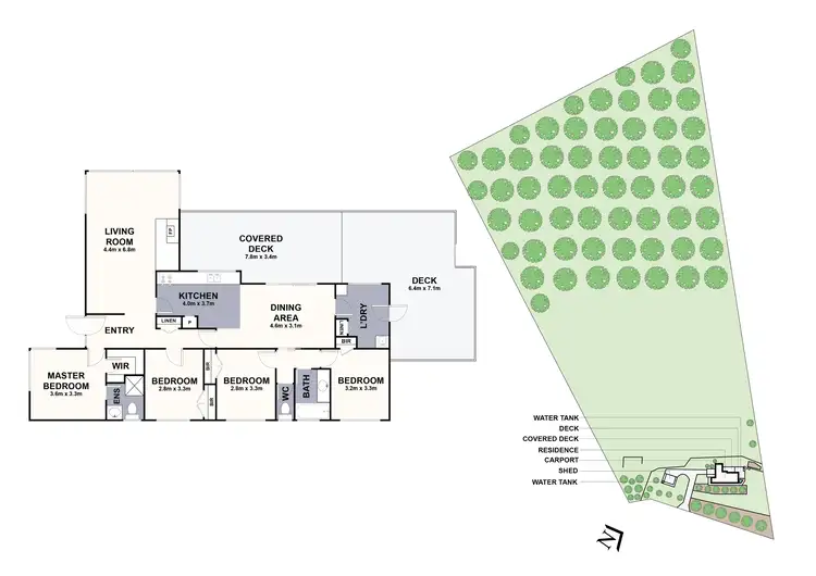 Floorplan of Homely house listing, 11 Fords Road, Gruyere VIC 3770