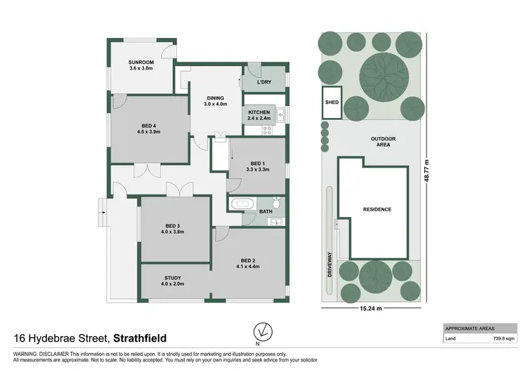 Floorplan of Homely house listing, 16 Hydebrae Street, Strathfield NSW 2135