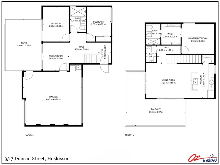 Floorplan of Homely townhouse listing, 3/17 Duncan Street, Huskisson NSW 2540