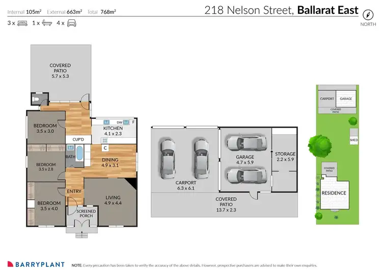 Floorplan of Homely house listing, 218 Nelson Street, Ballarat East VIC 3350