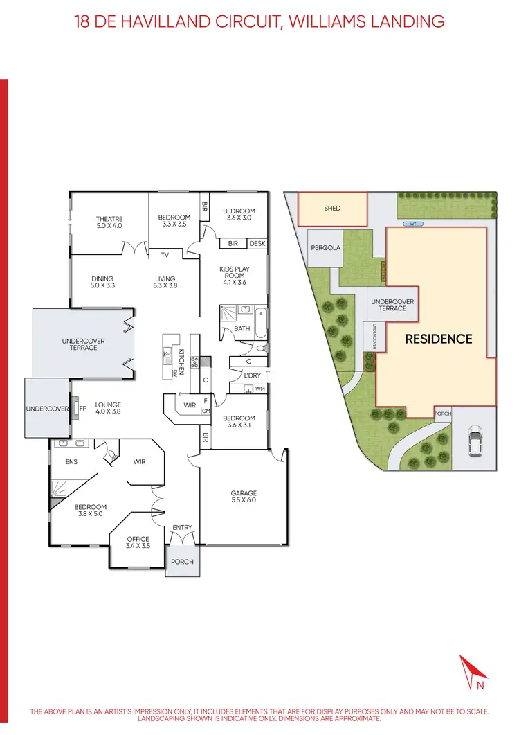 Floorplan of Homely house listing, 18 De Havilland Circuit, Williams Landing VIC 3027