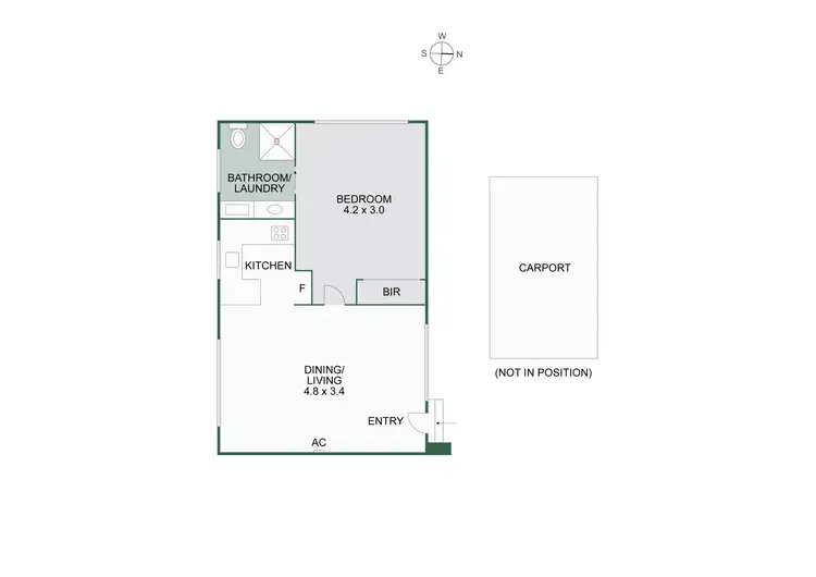 Floorplan of Homely unit listing, 3/7 Como Parade, Mentone VIC 3194