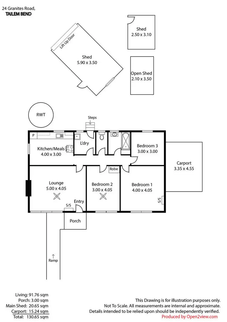 Floorplan of Homely house listing, 24 Granites Road, Tailem Bend SA 5260