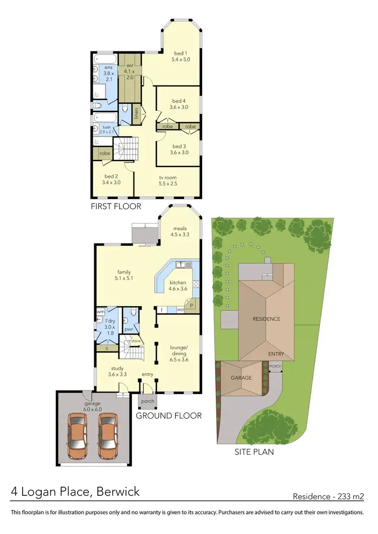 Floorplan of Homely house listing, 4 Logan Place, Berwick VIC 3806