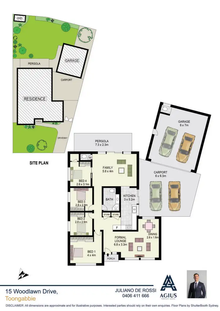 Floorplan of Homely house listing, 15 Woodlawn Drive, Toongabbie NSW 2146