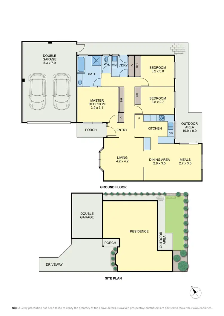 Floorplan of Homely villa listing, 2/42 Greville Street, Essendon North VIC 3041