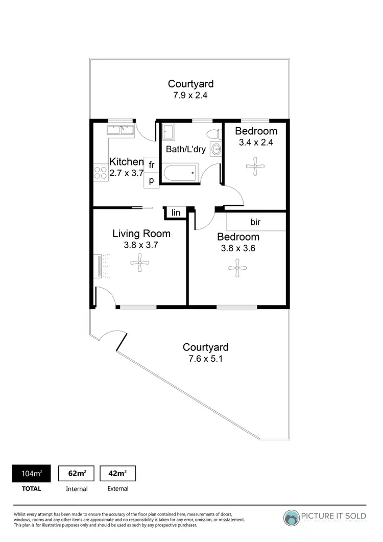 Floorplan of Homely unit listing, 3/49 Welland Avenue, Welland SA 5007