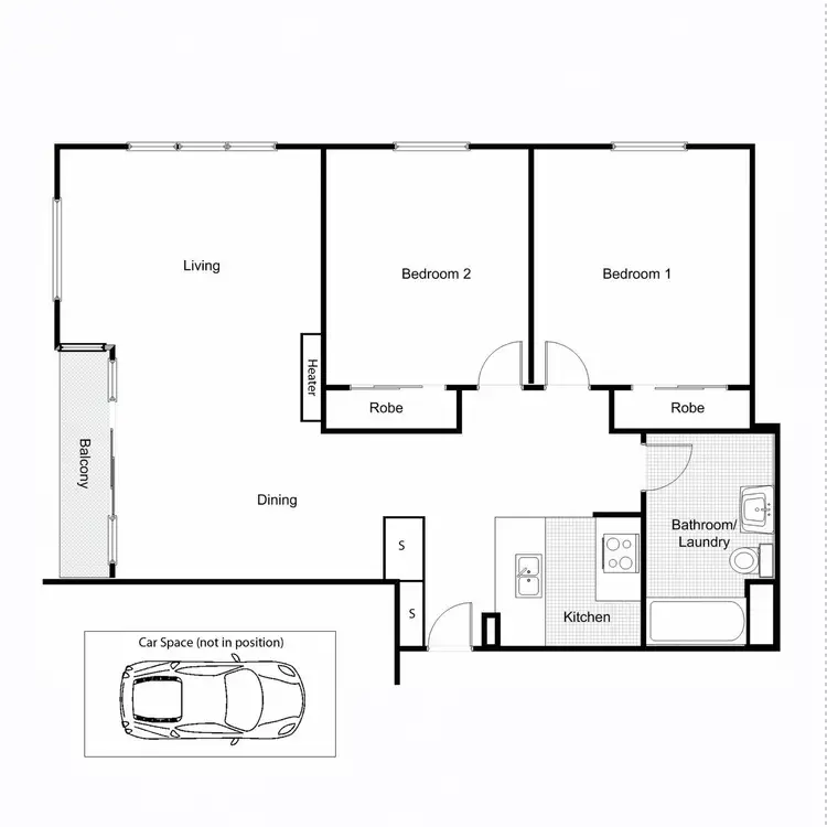 Floorplan of Homely apartment listing, 72/416 St Kilda Road, Melbourne VIC 3000