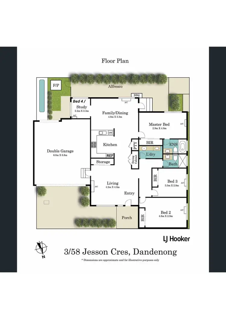 Floorplan of Homely house listing, 3/58 Jesson Crescent, Dandenong VIC 3175