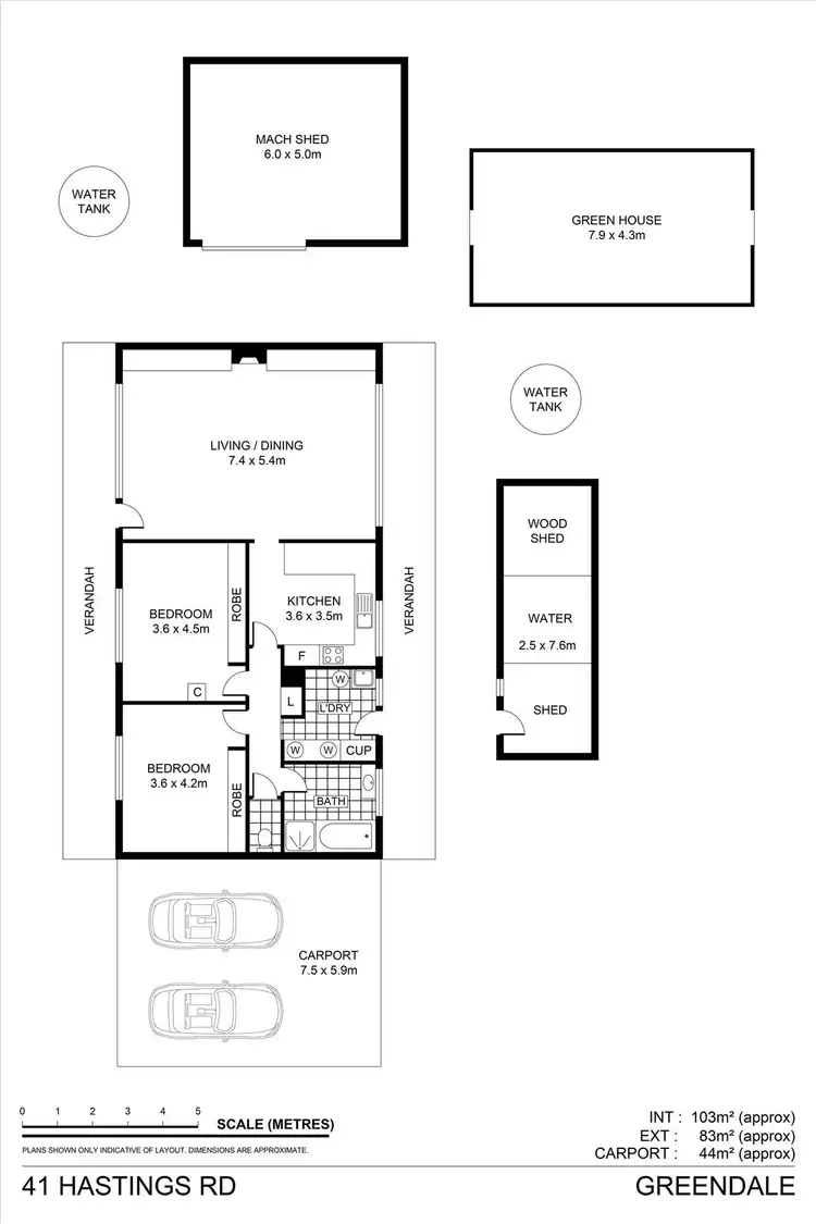 Floorplan of Homely house listing, 41 Hastings Road, Greendale VIC 3341