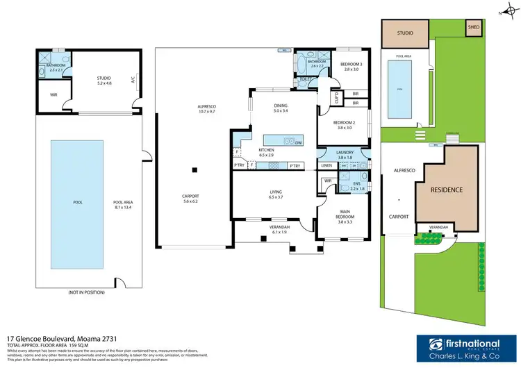 Floorplan of Homely house listing, 17 Glencoe Boulevard, Moama NSW 2731