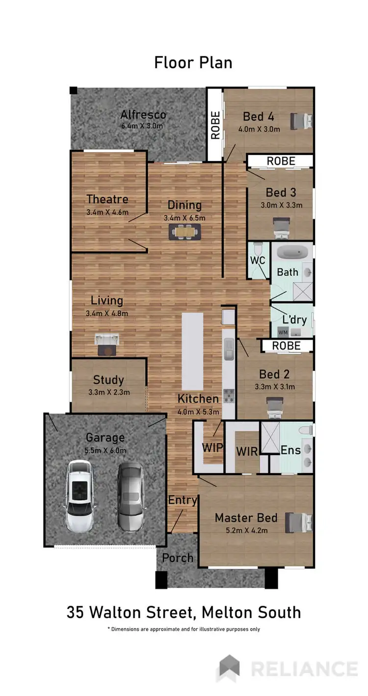 Floorplan of Homely house listing, 37 Walton Street, Melton South VIC 3338