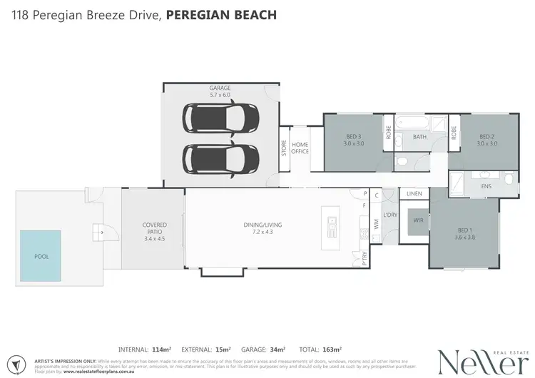 Floorplan of Homely house listing, 118 Peregian Breeze Drive, Peregian Beach QLD 4573