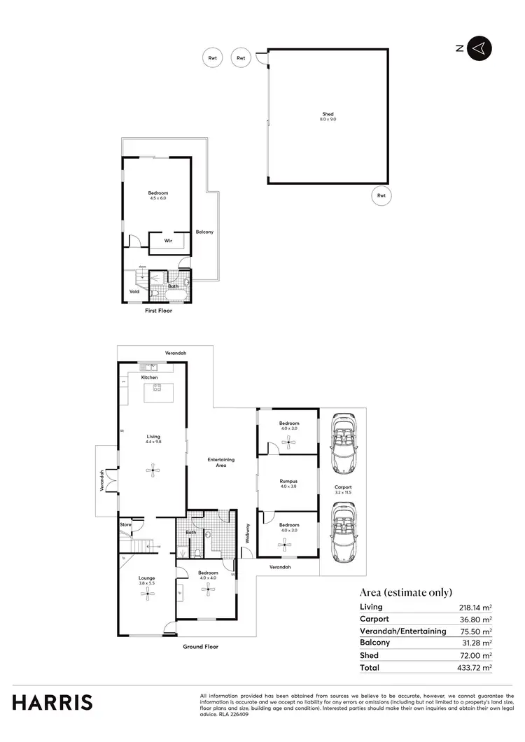 Floorplan of Homely house listing, 14-16 Waimana Court, Port Rickaby SA 5575