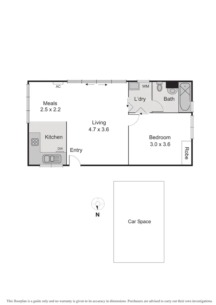 Floorplan of Homely apartment listing, 1/485 St Kilda Street, Elwood VIC 3184