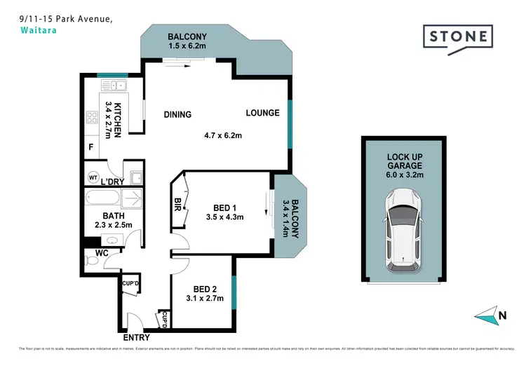 Floorplan of Homely apartment listing, 9/11-15 Park Avenue, Waitara NSW 2077