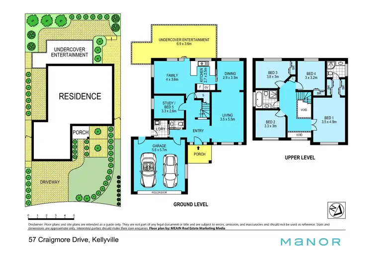 Floorplan of Homely house listing, 57 Craigmore Drive, Kellyville NSW 2155