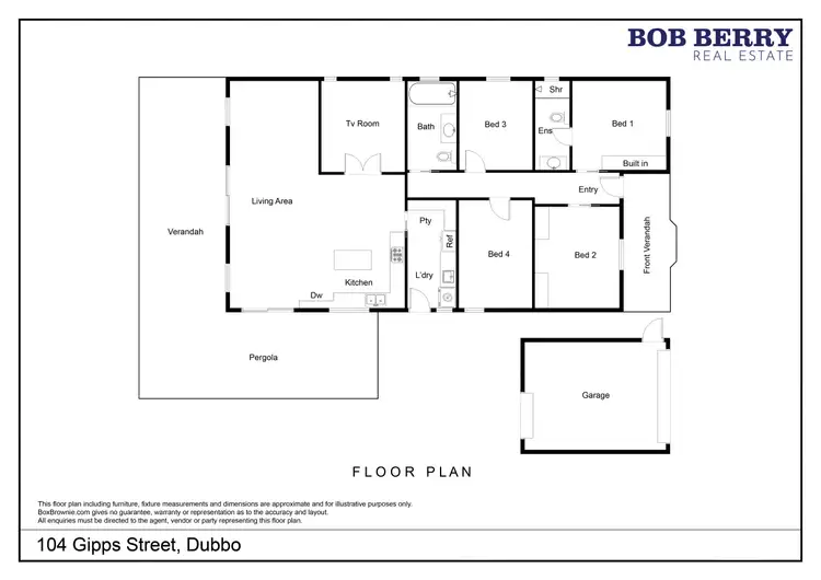 Floorplan of Homely house listing, 104 Gipps Street, Dubbo NSW 2830