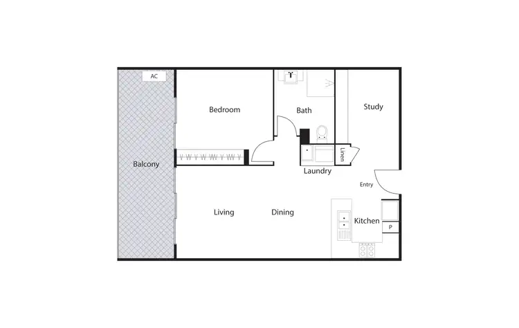 Floorplan of Homely apartment listing, 97/311 Anketell Street, Greenway ACT 2900