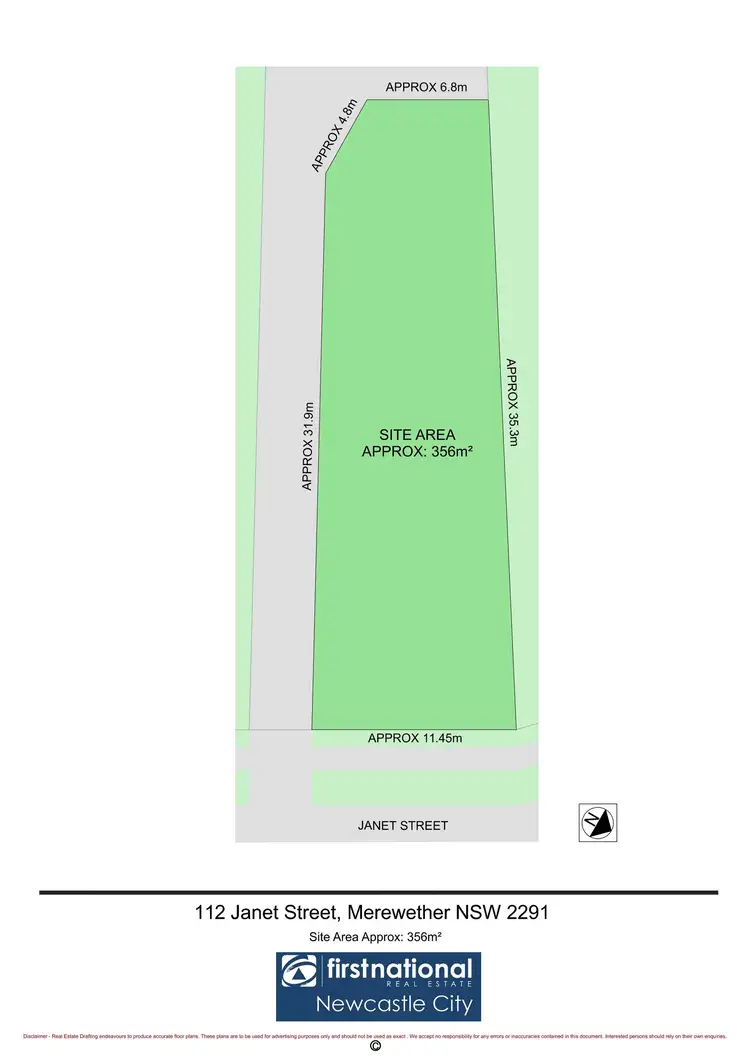 Floorplan of Homely land listing, 112 Janet Street, Merewether NSW 2291