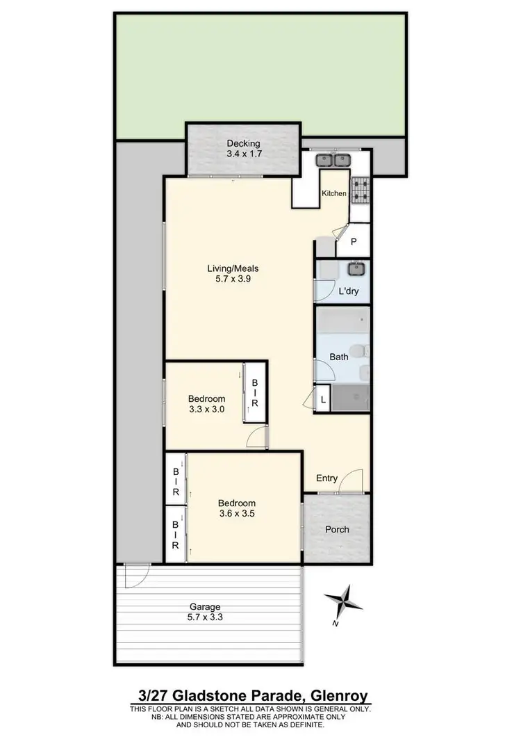 Floorplan of Homely unit listing, 3/27 Gladstone Parade, Glenroy VIC 3046