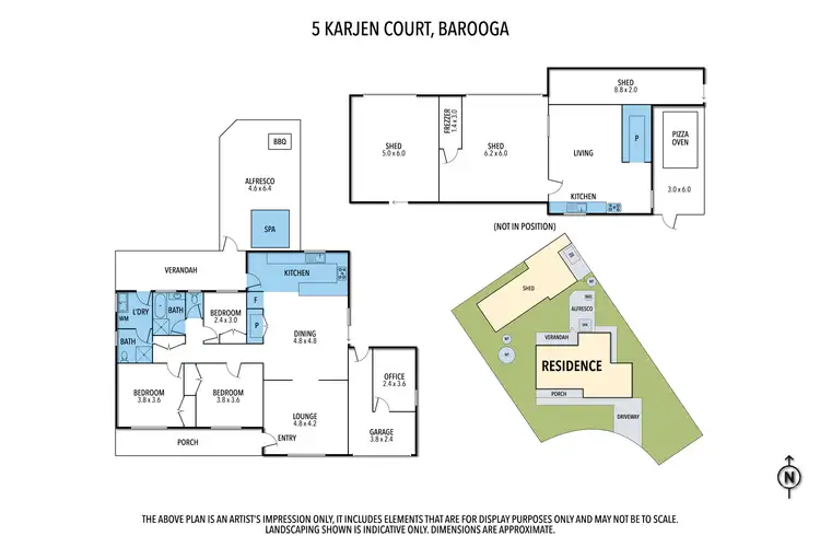 Floorplan of Homely house listing, 5 Karjen Court, Barooga NSW 3644