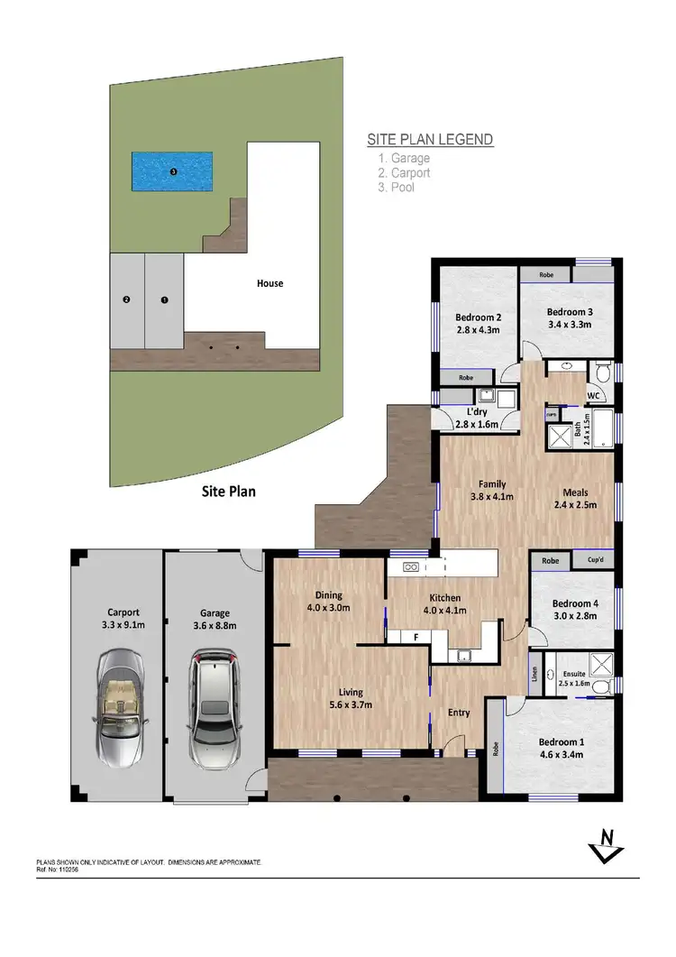 Floorplan of Homely house listing, 3 Bow Place, Fadden ACT 2904